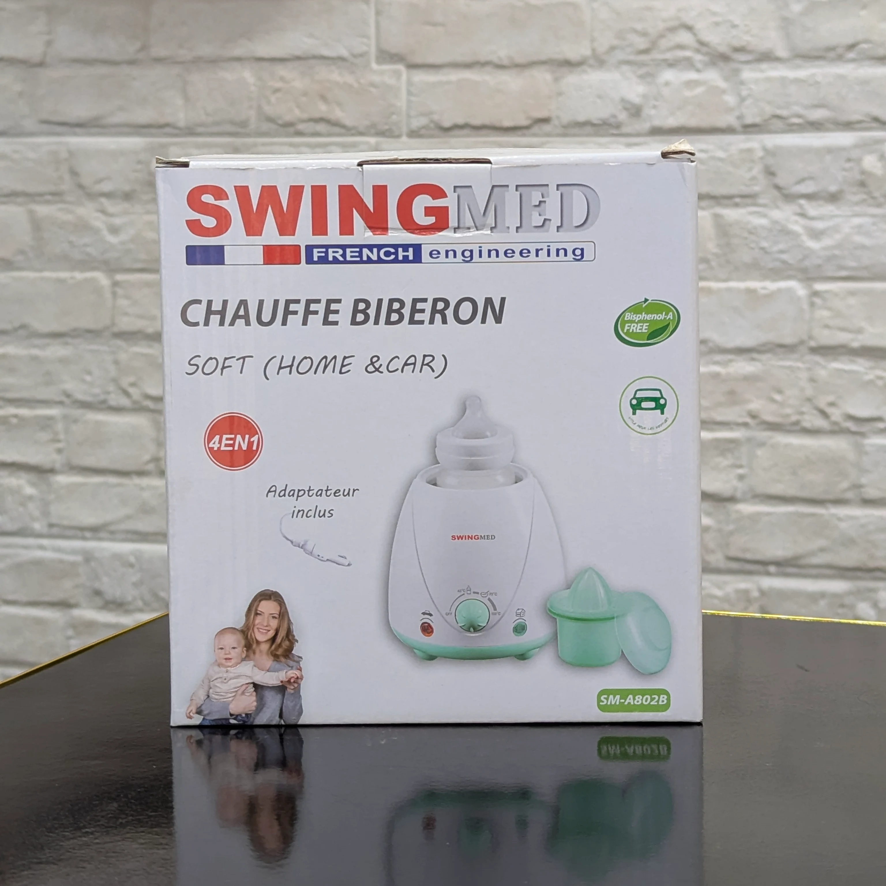SwingMed SM-A802B – Chauffe-Biberon 4-en-1 Soft (Maison & Voiture)