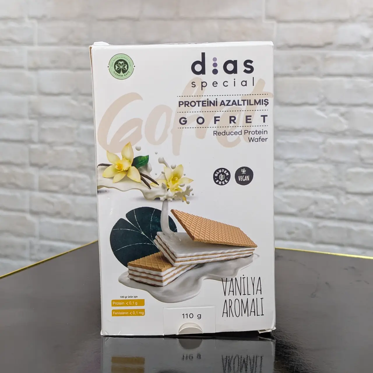 Dias Special – Gaufrettes à la Crème Faibles en Protéines (110 g)