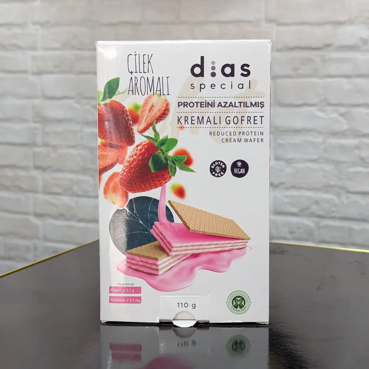 Dias Special – Gaufrettes à la Crème Faibles en Protéines (110 g)