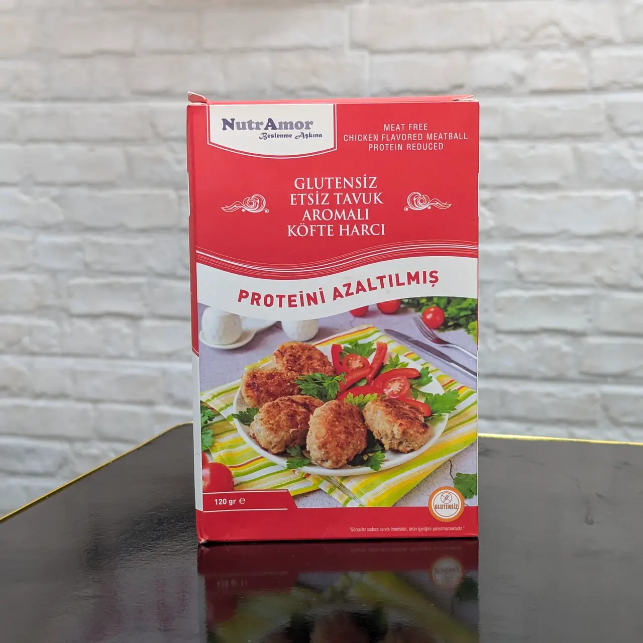 NutrAmor – Préparation pour Boulettes Saveur Poulet Sans Viande & Sans Gluten (120 g)