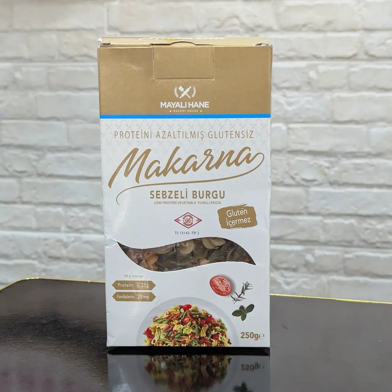 Mayalı Hane – Pâtes Faibles en Protéines aux Légumes (Sebzeli Burgu) – 250 g