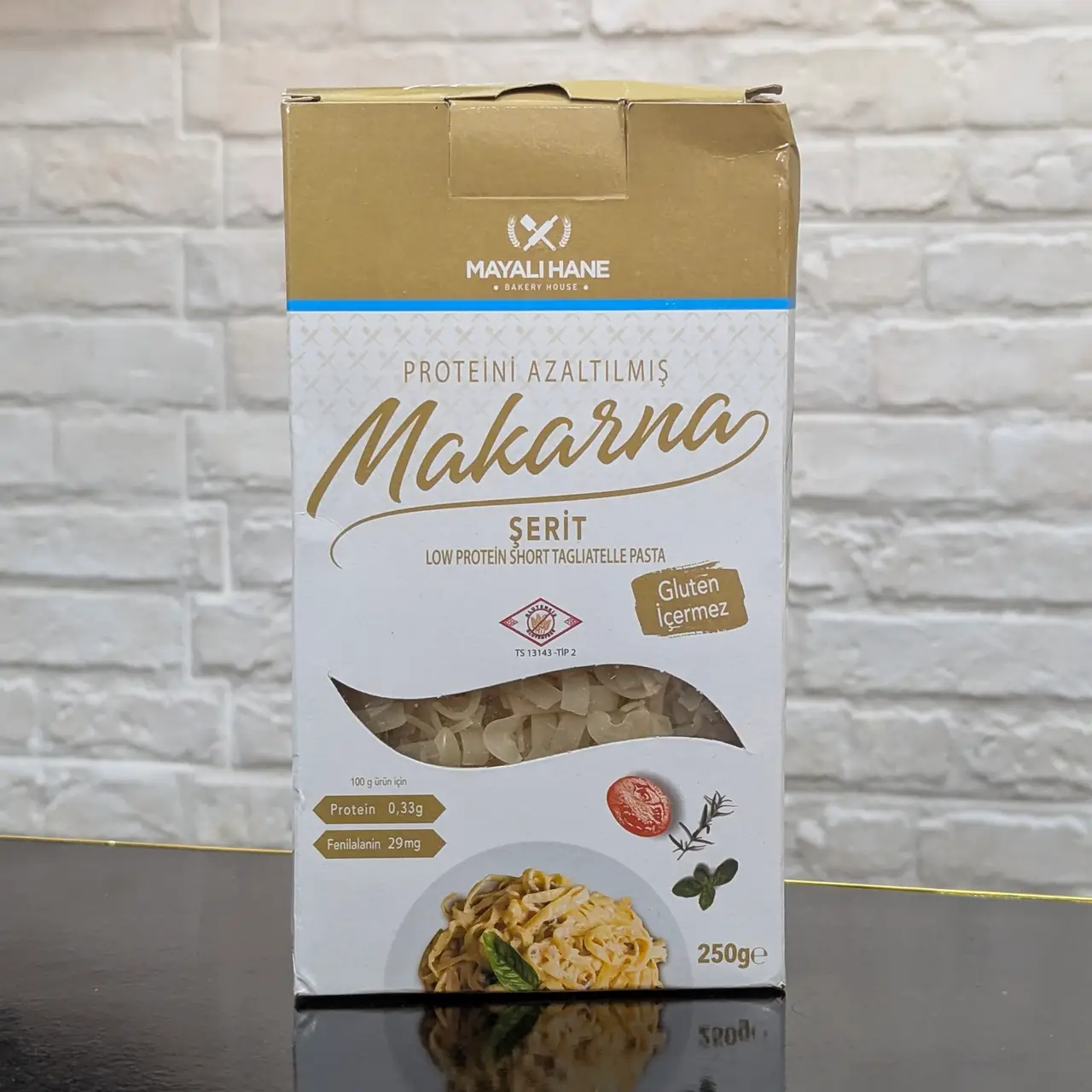 Mayalı Hane – Tagliatelles Courtes Faibles en Protéines (Şerit Makarna) – 250 g