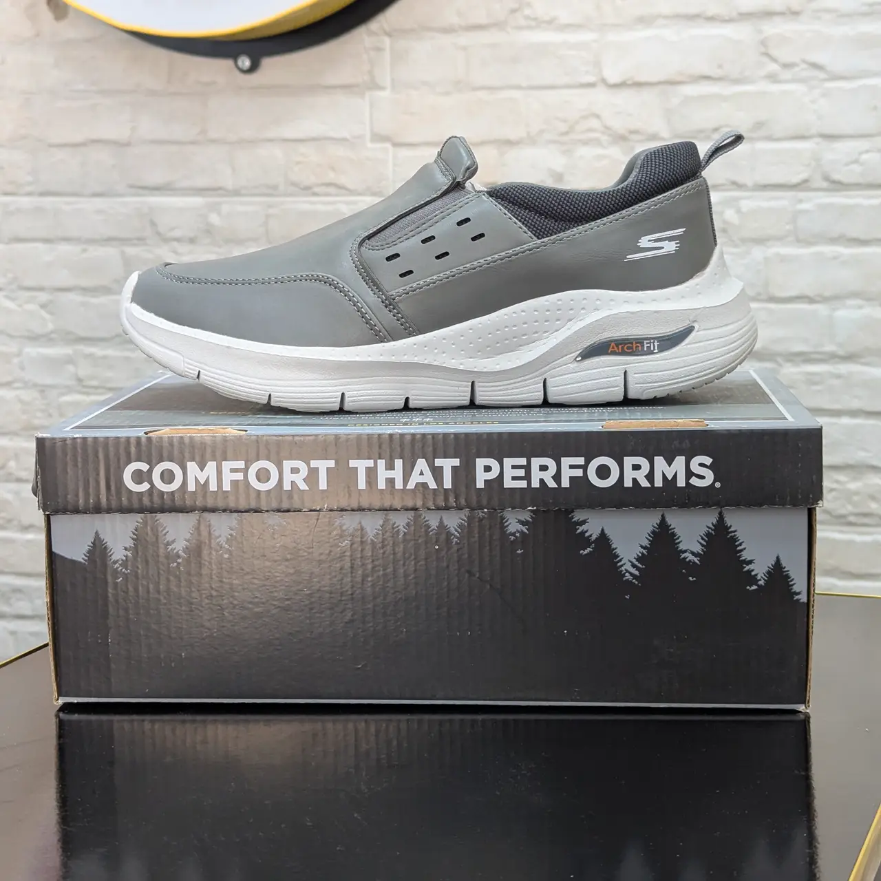 Skechers – Baskets Slip-On Arch Fit Homme | Soutien & Confort Quotidien