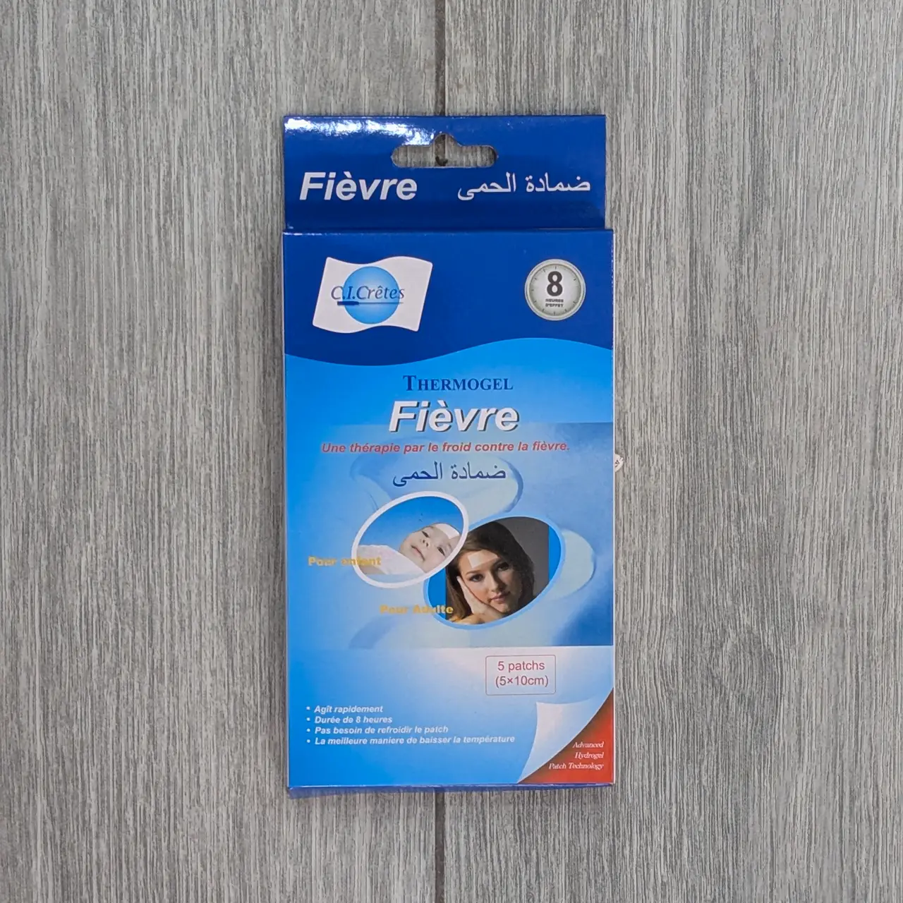 C.I. Crêtes Thermogel Fièvre – 5 Patchs (5 × 10 cm)
