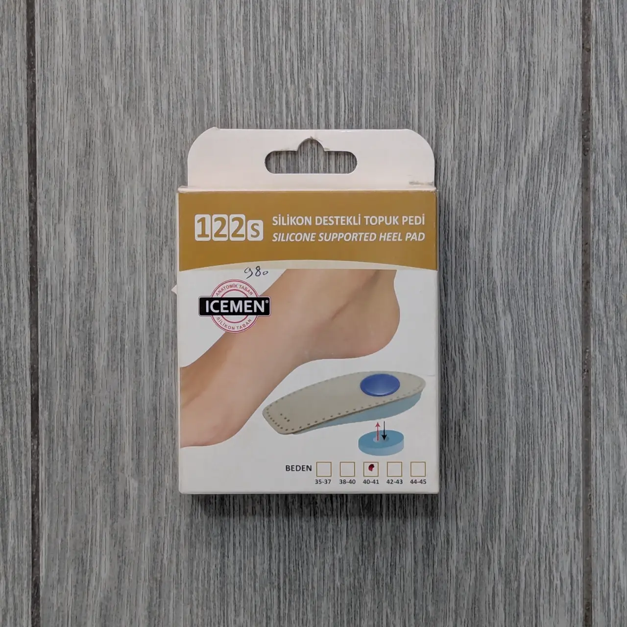 122S – Talonnette en Silicone avec Support