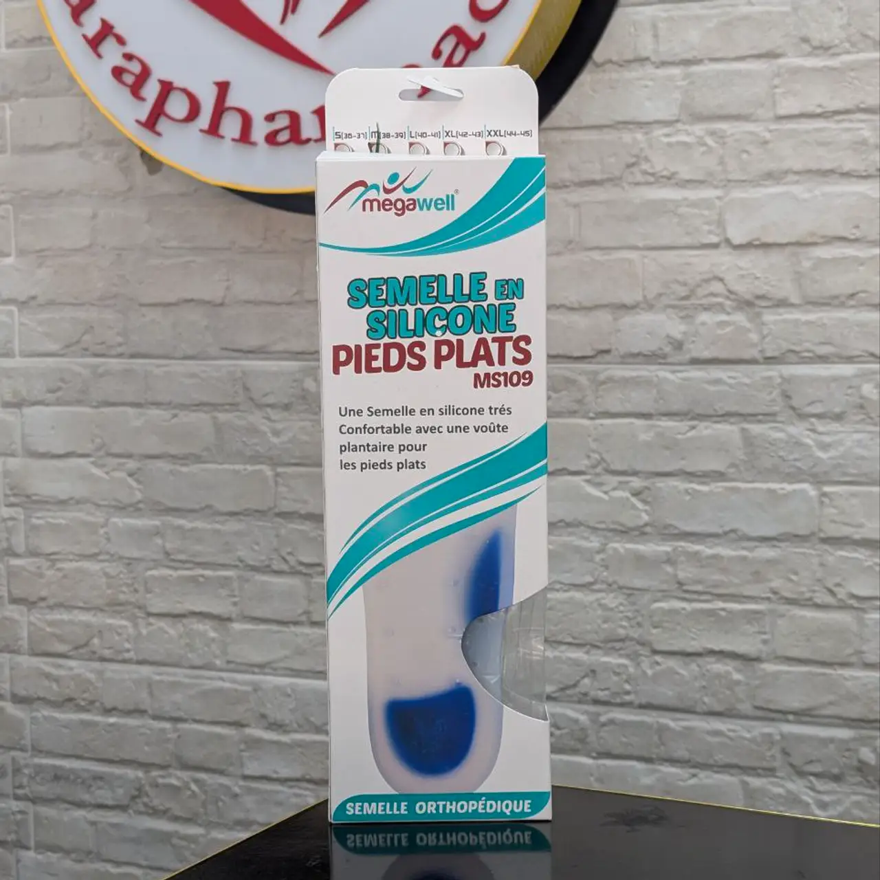 Megawell MS109 – Semelles en Silicone pour Pieds Plats