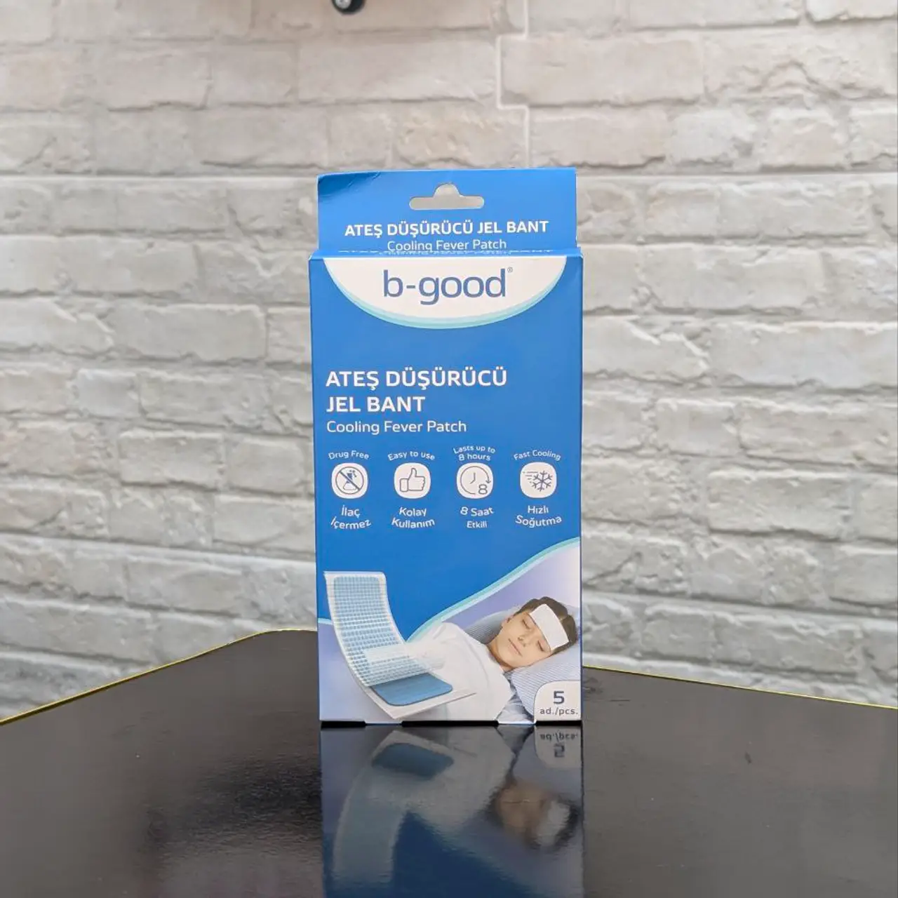B-Good B1011 Cooling Fever Patch 5×12 cm – 5 pièces