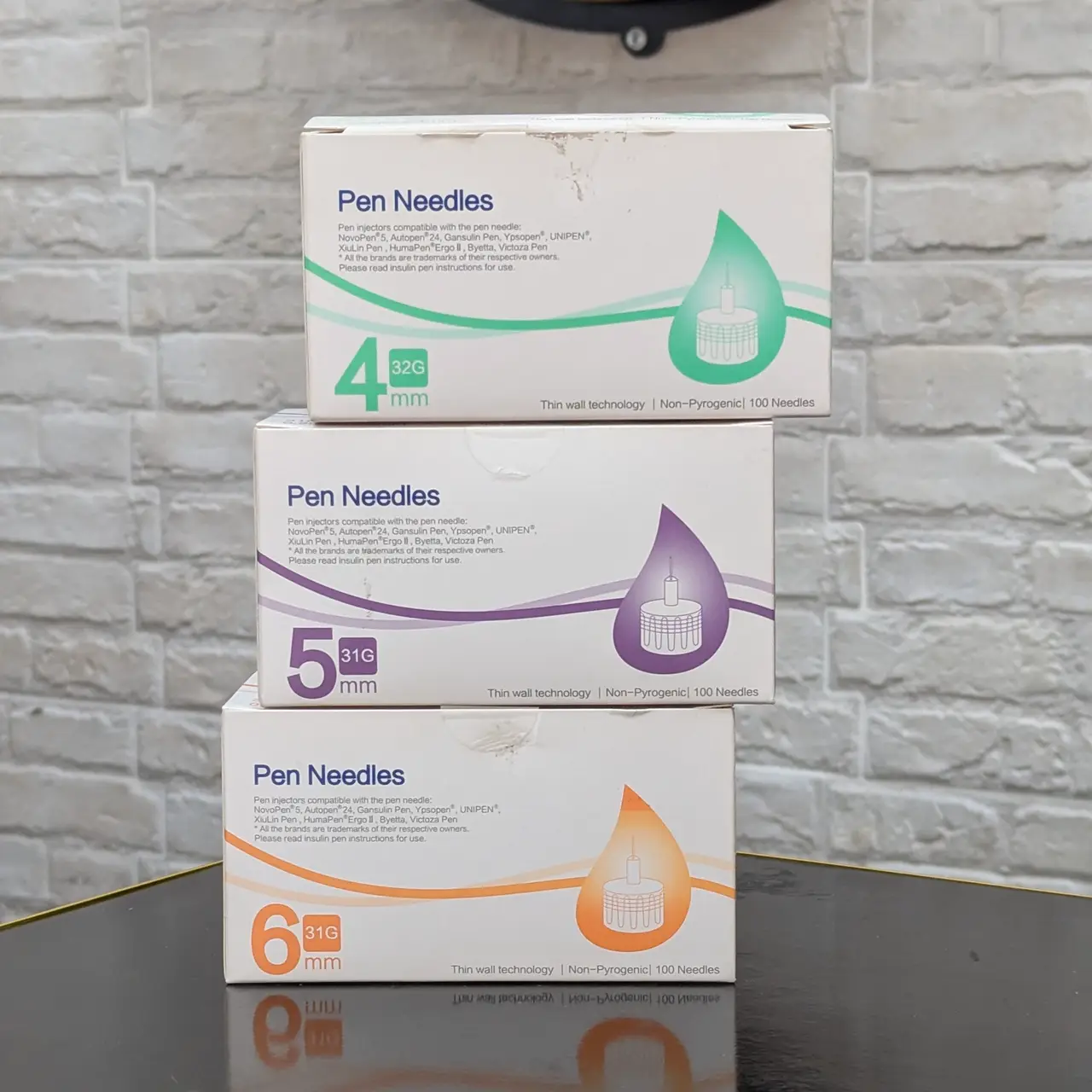 Aiguilles pour Stylo Injecteur – 4 mm / 5 mm / 6 mm (1 pièce)