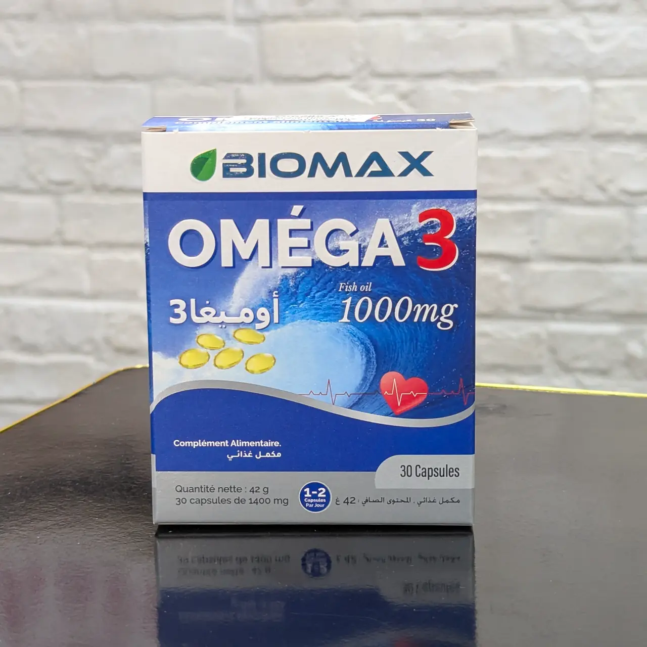 Biomax Oméga 3 – 1000 mg, 30 capsules