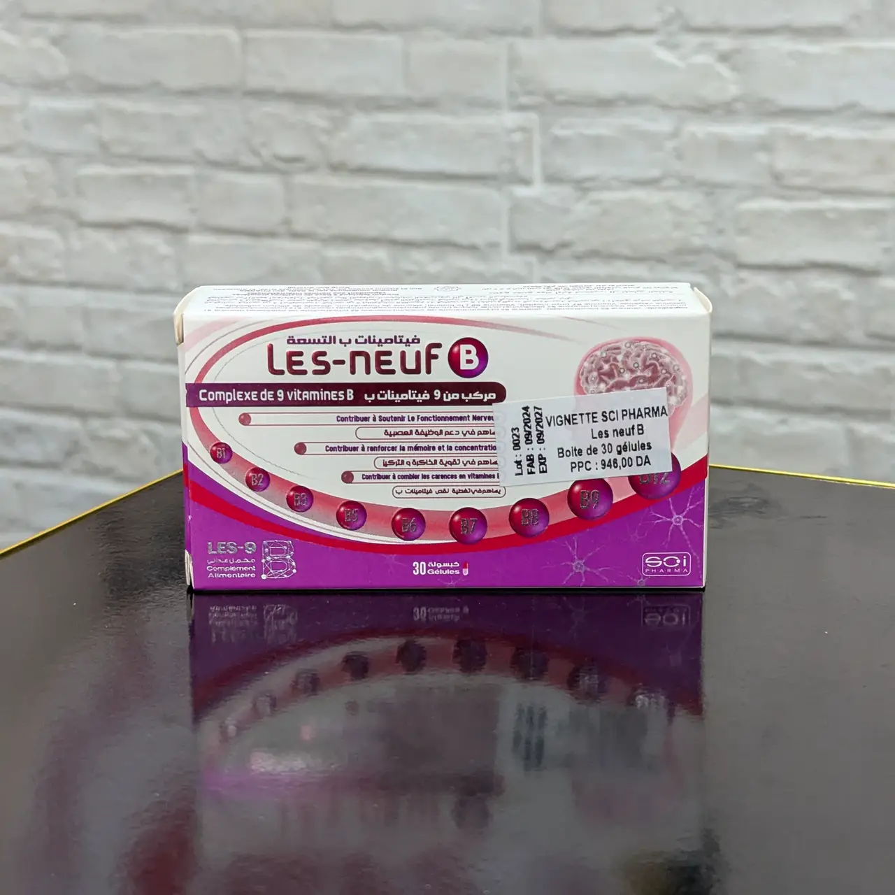 Les-Neuf B – Complexe de Vitamines B, 30 capsules