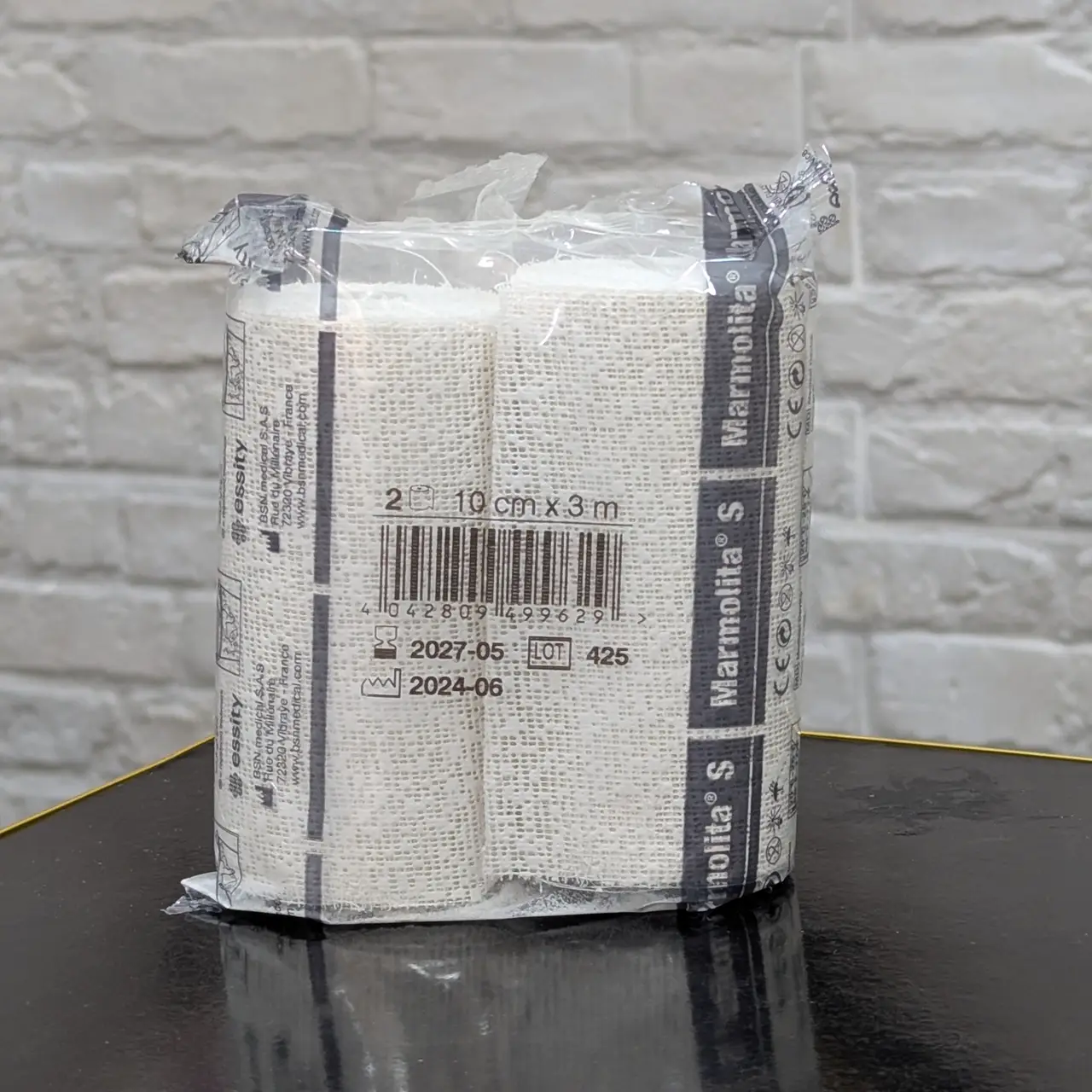 Marmolita – Bande Plâtrée 10 cm × 3 m (2 pcs)