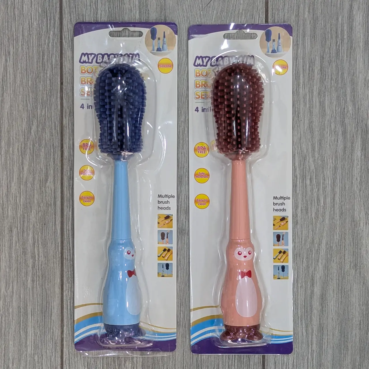 My Baby Sim – Bottle Brush Set 4 en 1 avec Têtes Multiples