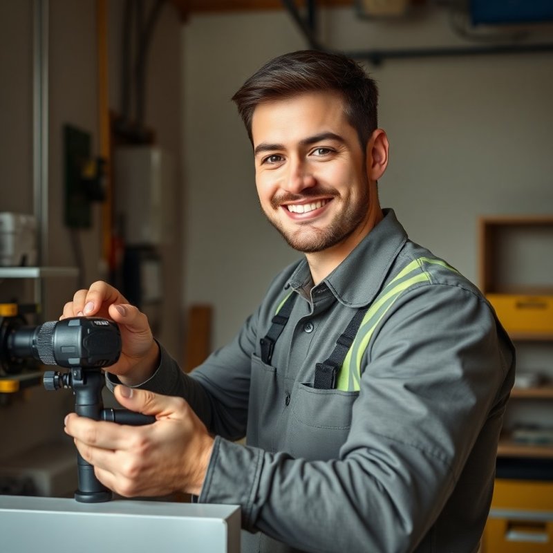 Transform Your Villa's Wiring service - Professional with face visible