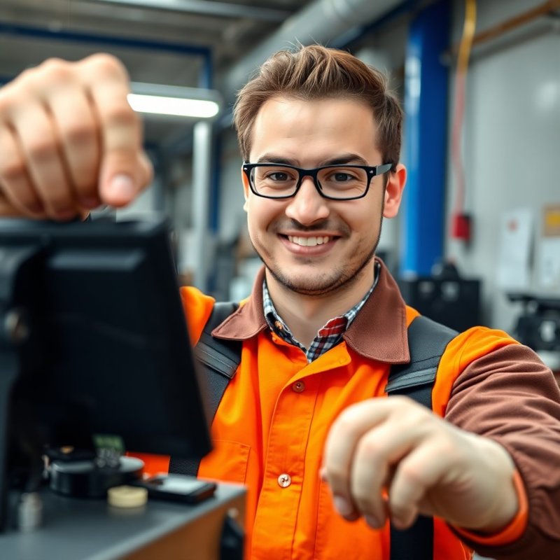 Revamp Your Wiring Today service - Professional with face visible