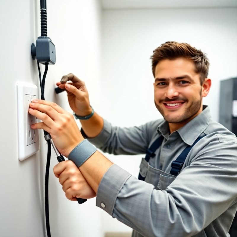 Effortless Socket & Switch Setup service - Professional with face visible