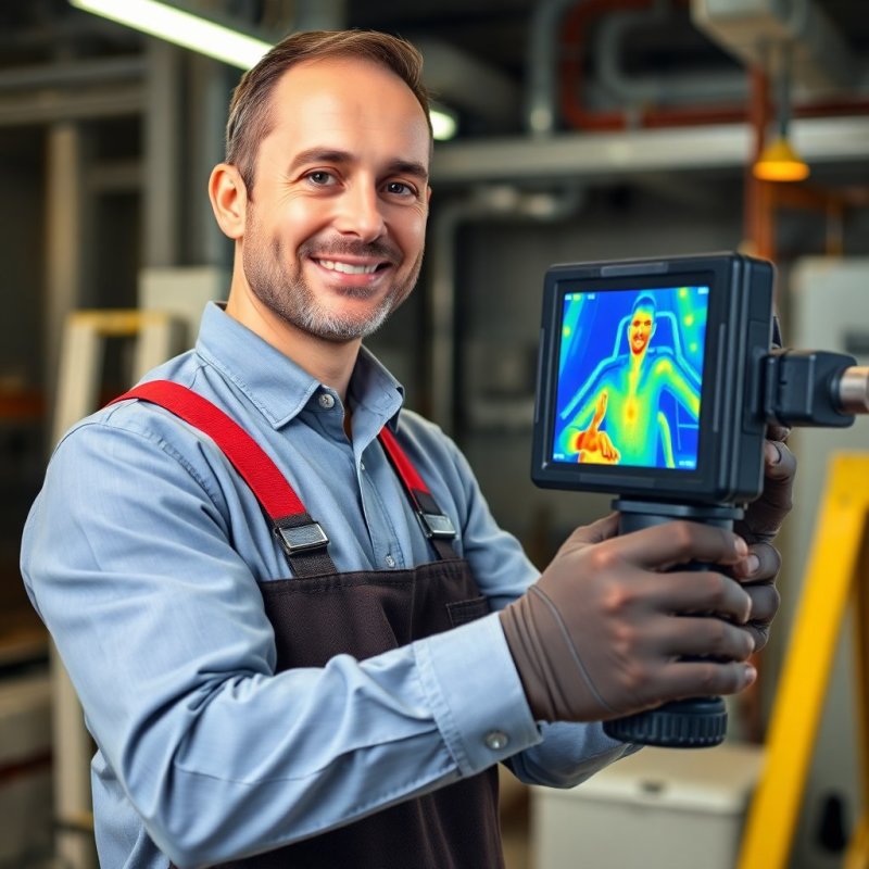 Revolutionary Thermal Imaging Inspections service - Professional with face visible
