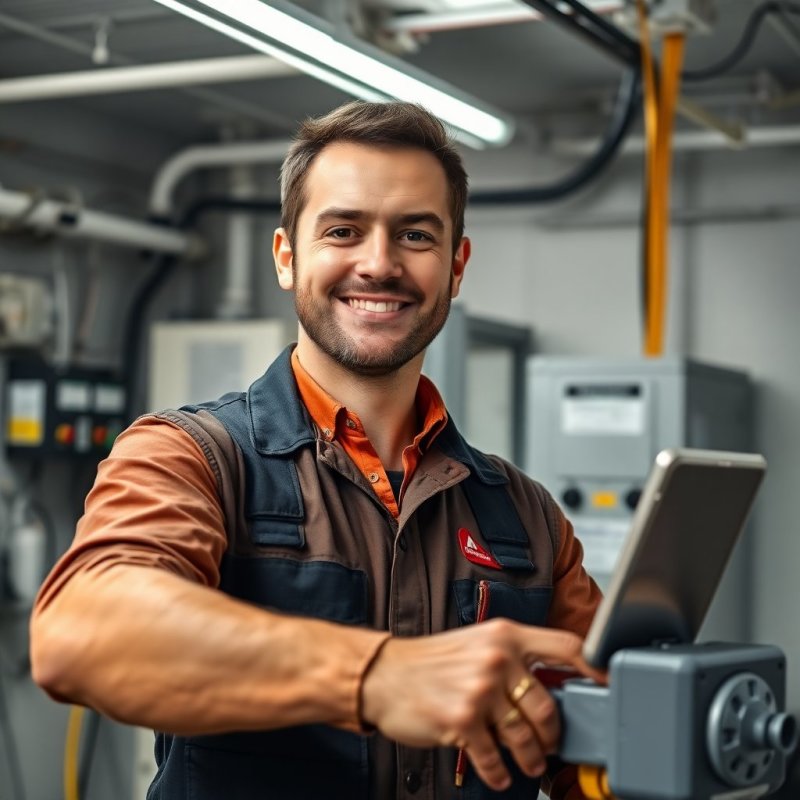 Rapid Response Electrician Solutions service - Professional with face visible