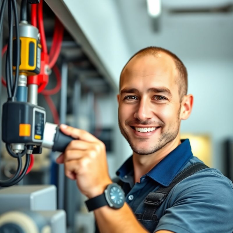 Precision Electrical Solutions in Jumeirah service - Professional with face visible