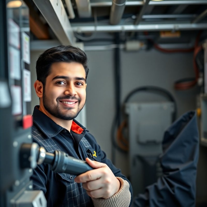 Top Electrical Solutions in Dubai Hills service - Professional with face visible