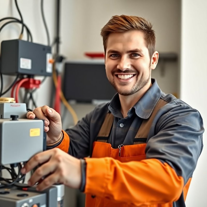 Expert Electrician in Emirates Hills service - Professional with face visible