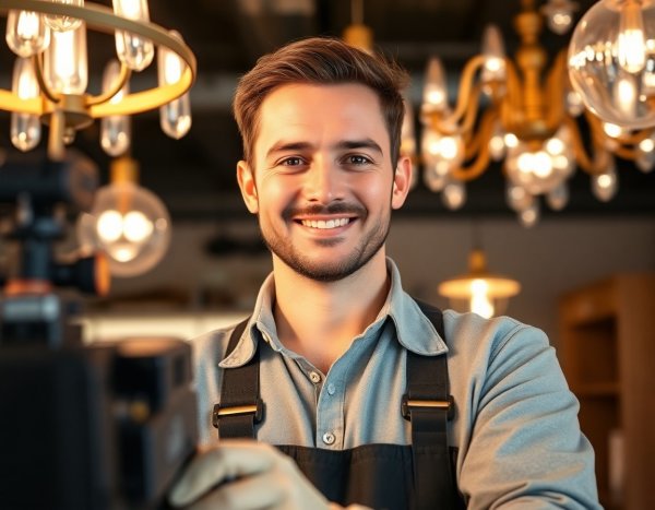 Chandelier & Luxury Lighting Setup