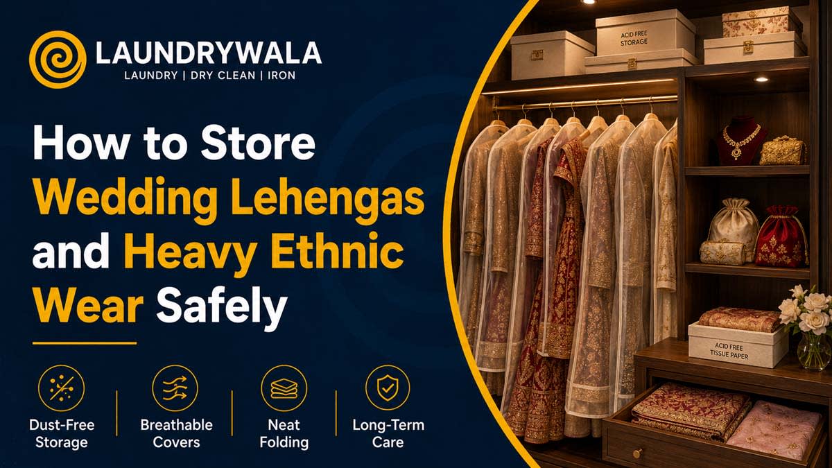 How to Store Wedding Lehengas and Heavy Ethnic Wear Safely