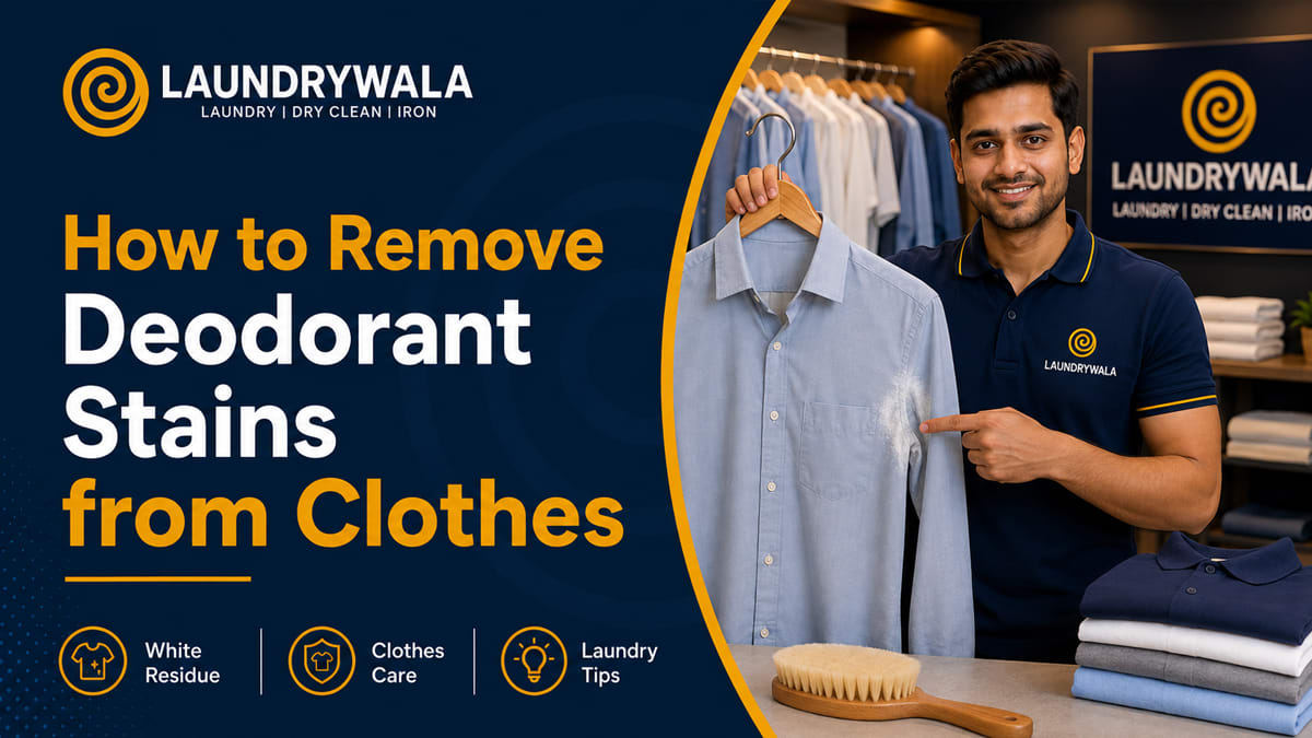 How to Remove Deodorant Stains from Clothes
