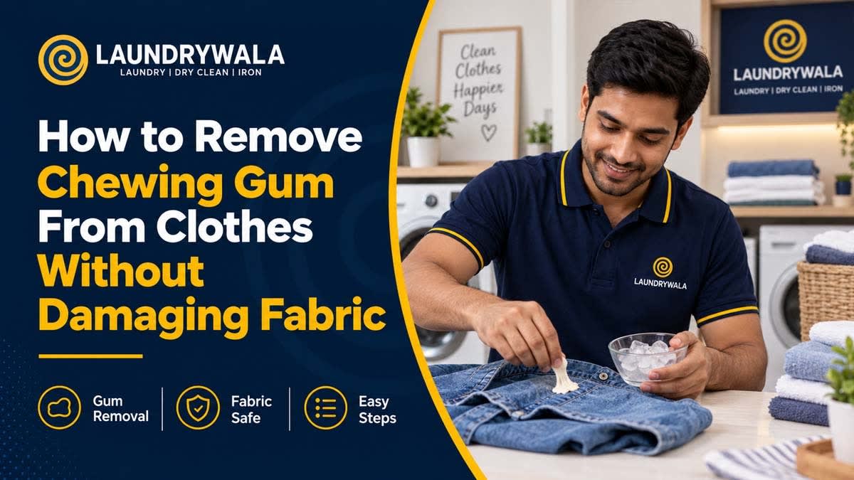 How to Remove Chewing Gum From Clothes Without Damaging Fabric