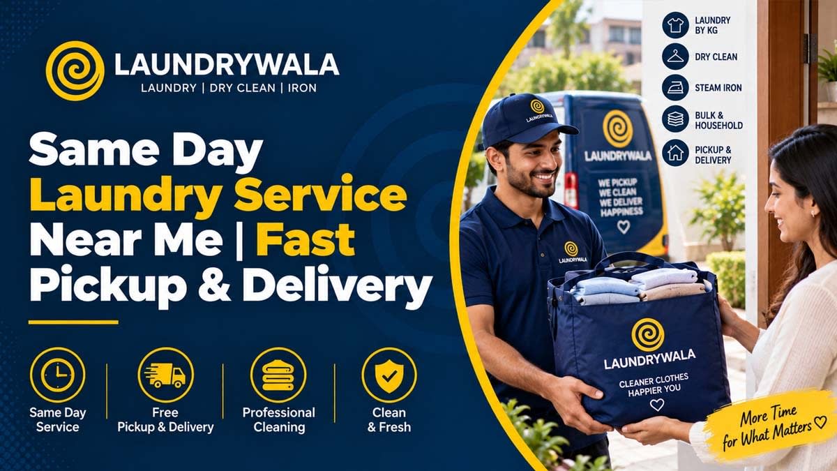 Same Day Laundry Service Near Me | Fast Pickup & Delivery