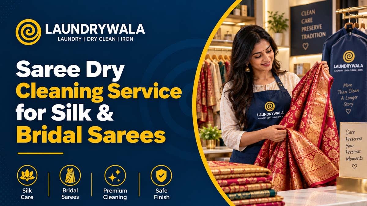 Saree Dry Cleaning Service for Silk & Bridal Sarees