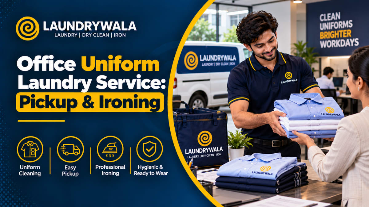 Office Uniform Laundry Service: Pickup & Ironing