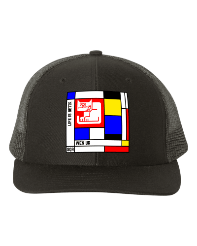 $SQRCAT Mondrian Cubism Snapback Cap product