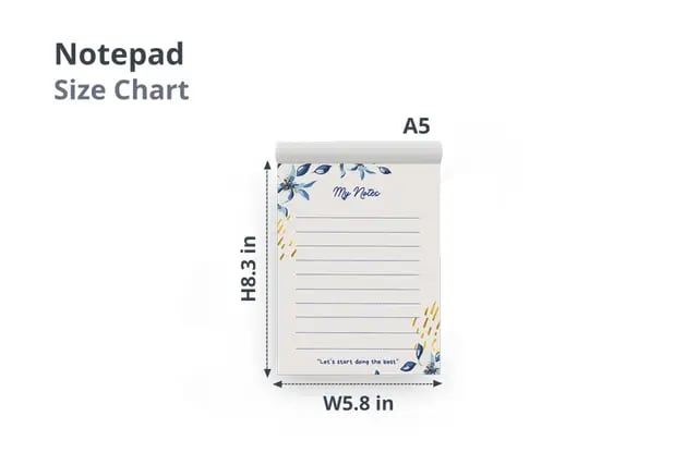 A5  size Notepad 3