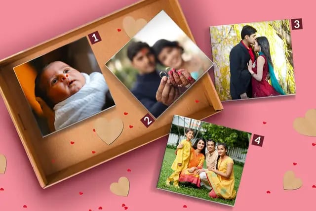 Photo Fridge Magnet Combo - Set of 4 2