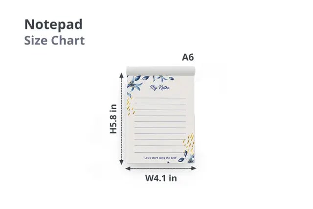 A6 size Notepad 3