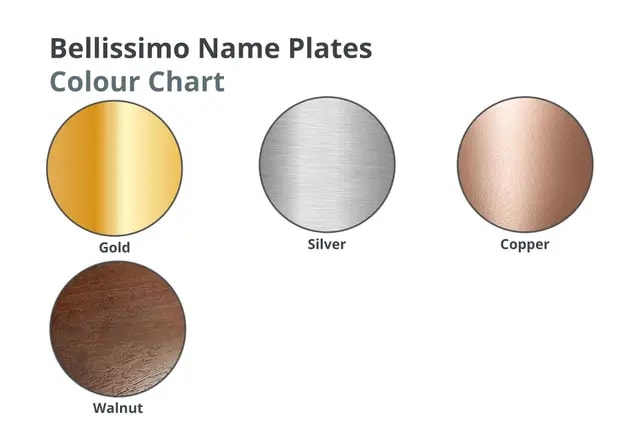 Bellissimo Name Plates 4