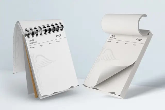 Black and White Printing Notepads 2