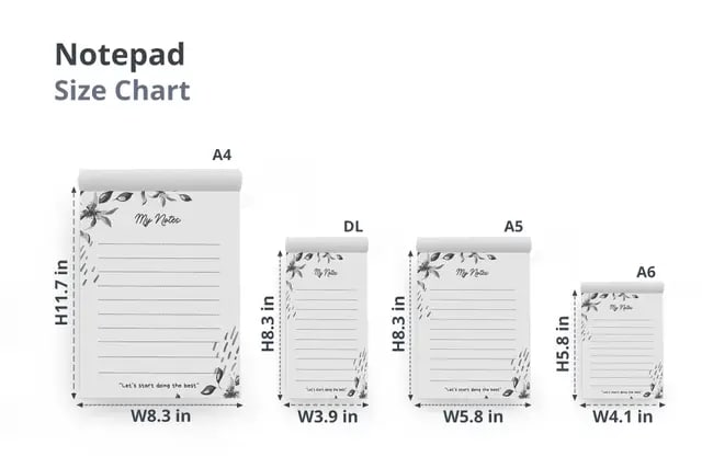 Black and White Printing Notepads 3