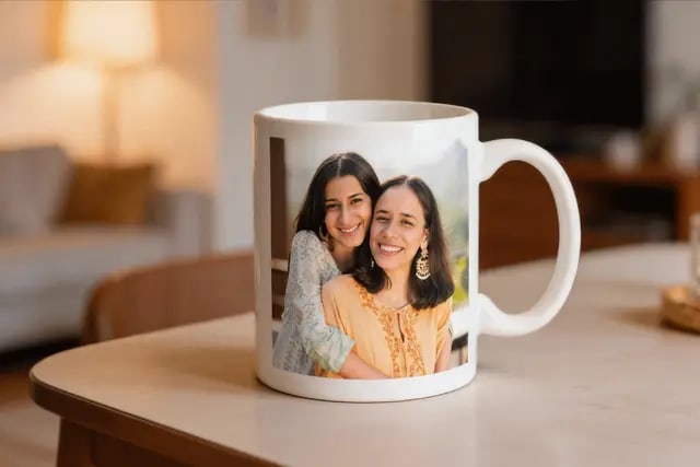 Personalized White Photo Mug 3