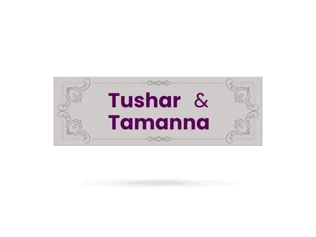 Rectangle Name Plates 3