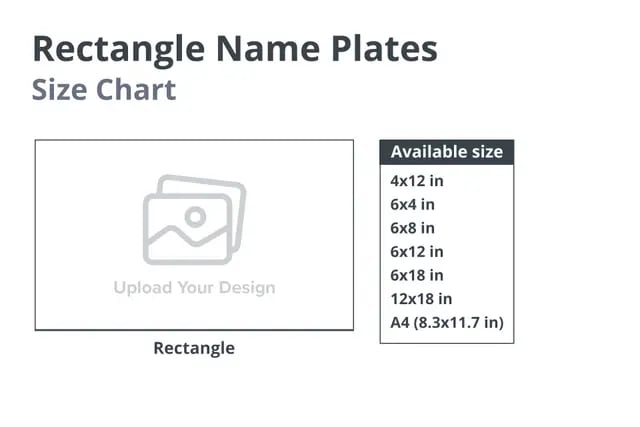 Rectangle Name Plates 4