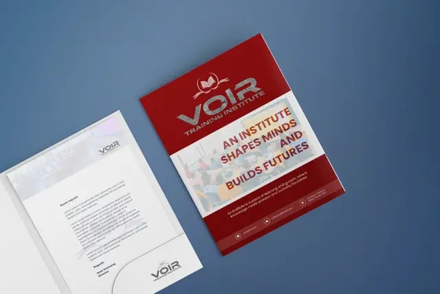 Raised Foil Presentation Folders 4
