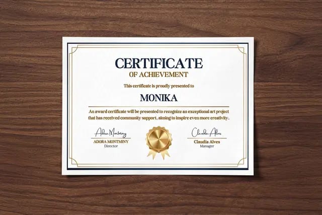 Standard Paper Certificates 2
