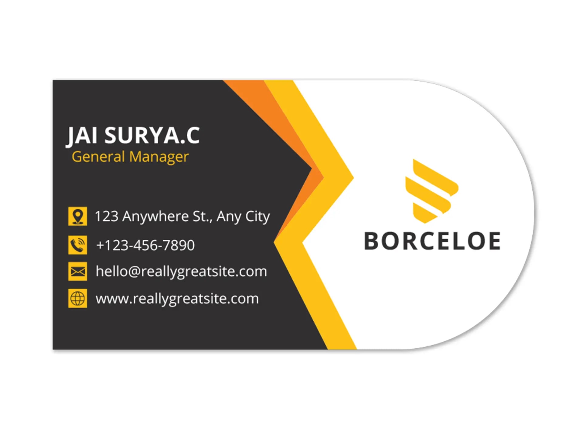 U Shape Business Card 6