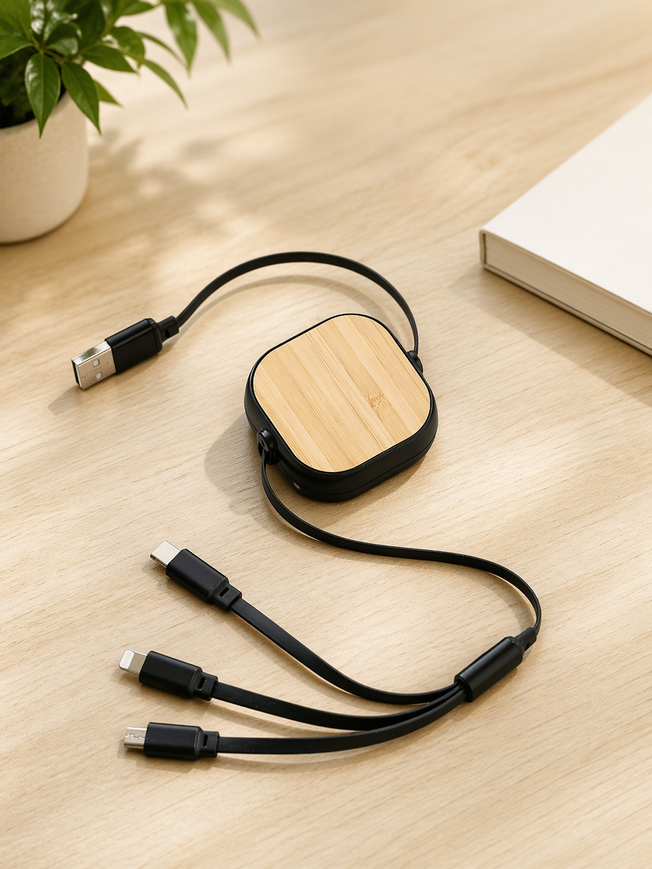 Wooden Charging Cable