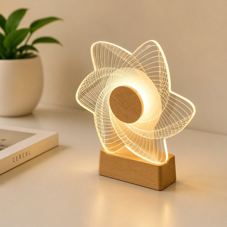 Pen Holder with Desk Lamp