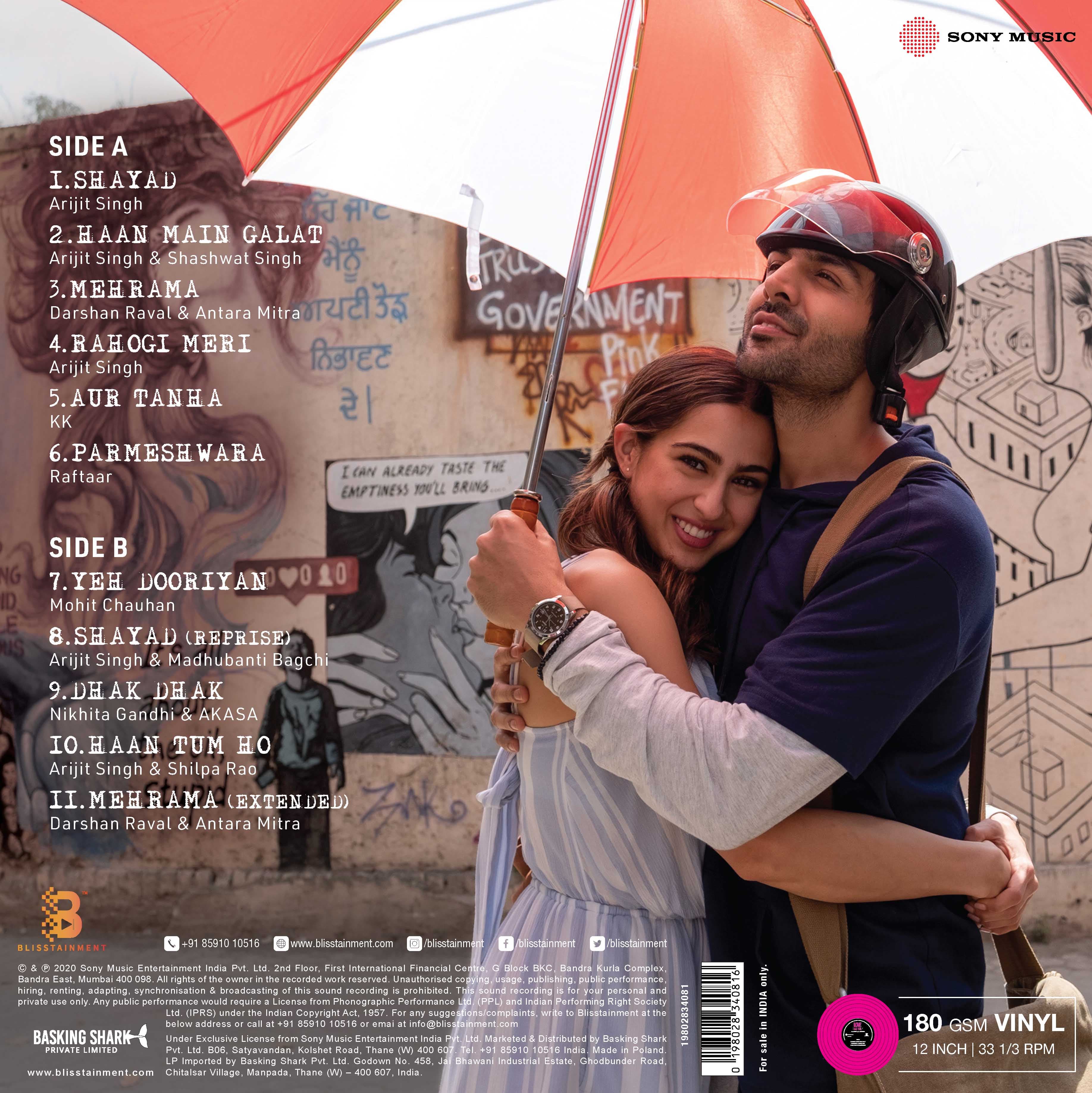 LOVE AAJ KAL - VINYL RECORD - thumbnail 4