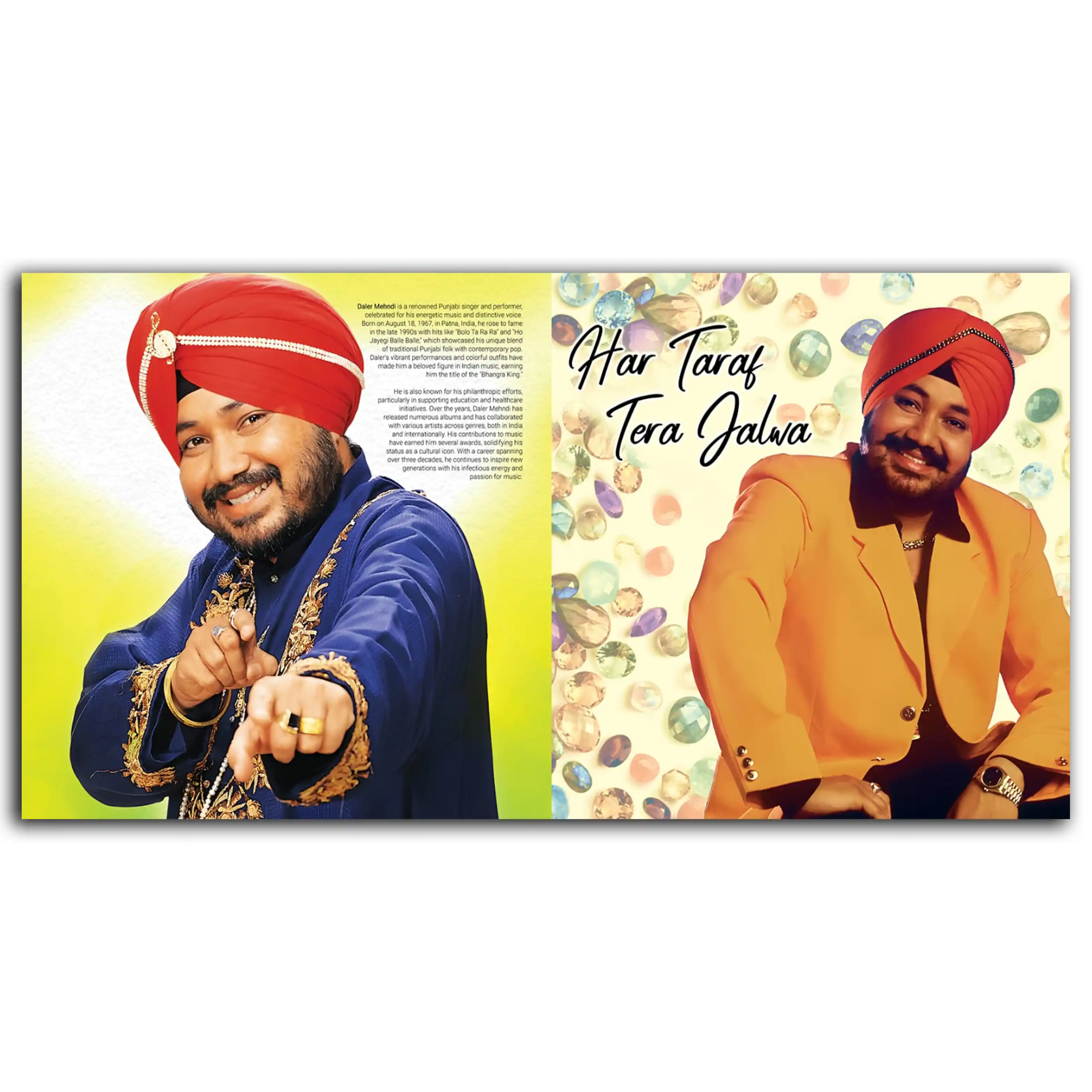 BEST OF DALER MEHNDI 2LP SET - VINYL RECORD - thumbnail 3