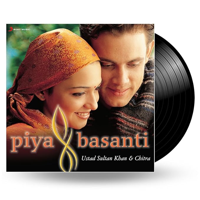 PIYA BASANTI : USTAD SULAN KHAN & CHITRA - VINYL RECORD - thumbnail 1