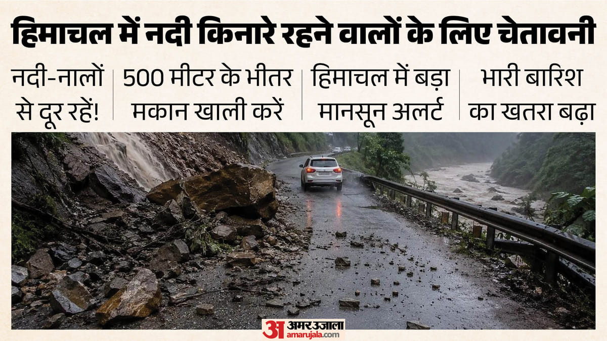 हिमाचल मानसून अलर्ट: नदियों और नालों के पास बने मकान खाली कराने के निर्देश (Himachal Monsoon Alert, Evacuation Guidelines)